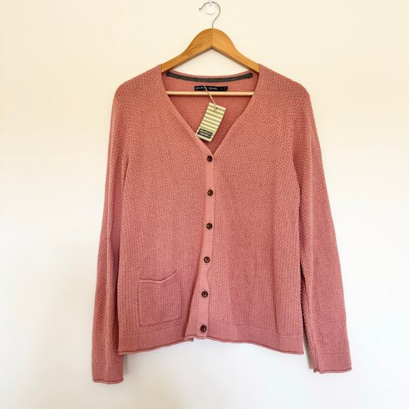 NEW Gudrun Sjoden Structured Knit Cardigan in Pink - Picture 1 of 6